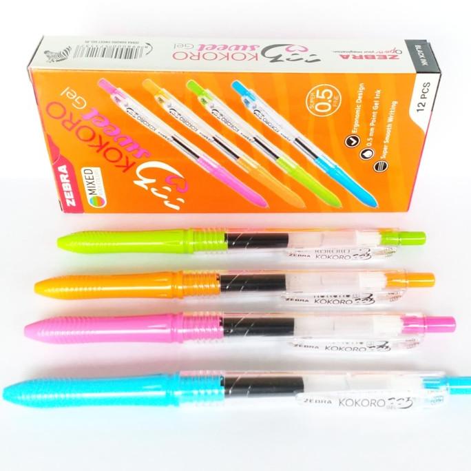 

TERLARIS Pulpen Zebra KOKORO Sweet Gel 0.5mm per Lusin/PULPEN GEL/PULPEN LUCU/PULPEN 1 PACK/PENSIL WARNA/PENSIL 2B/PENGHAPUS JOYKO/PENGHAPUS LUCU/RAUTAN PENSIL PUTAR/RAUTAN ELEKTRIK/SPIDOL WARNA/SPIDOL PERMANEN/SPIDOL WHITEBOARD/CORRECTION TAPE