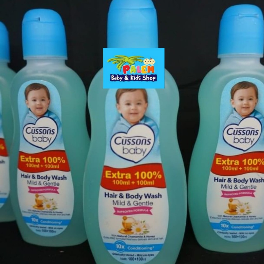 CUSSONS Hair body wash mild gentle 100+100ml 0982