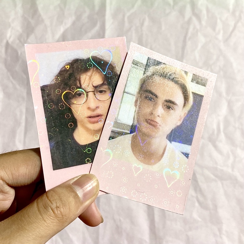 Polaroid Hologram Love western boys || noah schnapp,louis patridge,finn wolfhard,jaeden martell,aida