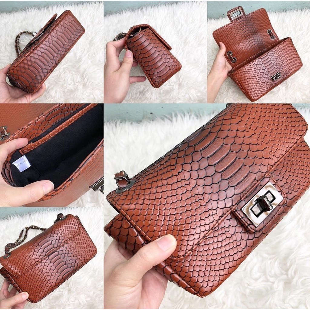 LUXTHER - Tas kyra bag / tas ular / snake bag / tas awkarin / tas selempang fashion wanita axton