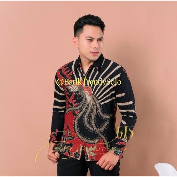 Hem  Kemeja Baju Batik Pria Cowok Laki Laki Slimfit Full Lapis Furing Lengan Panjang Lengan Pendek Original Asli Batik Jumanta Solo Laweyan Size S M L Xl XXL Bahan Katun Premium  154