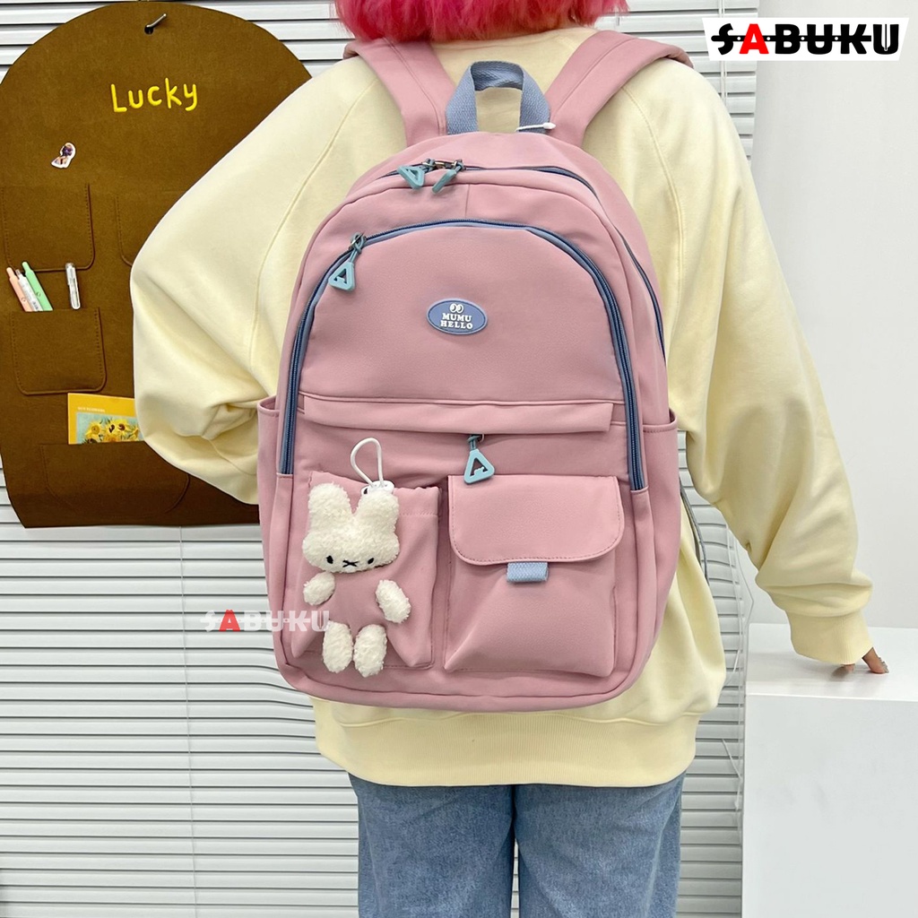 Tas Ransel Backpack Wanita Korea Multifungsi Sekolah Kekinian Tas Anak SD SMP Fashion Wanita - 269