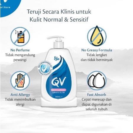 PERA589 QV SKIN LOTION UNTUK KULIT KERING ATAU SENSITIF 500ML