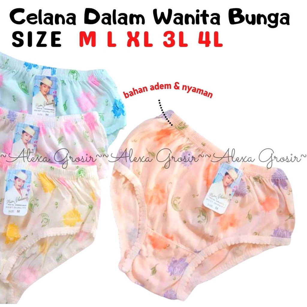 Celana Dalam Wanita Murah Size M L XL 3L 4L