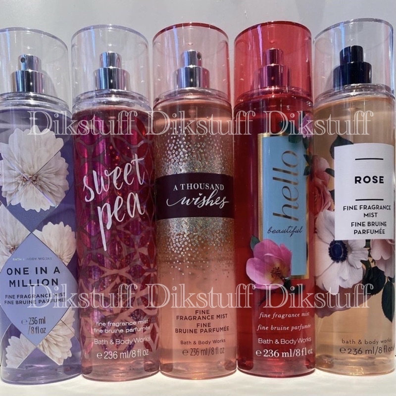 Jual Bath And Body Works 236 Ml Body Mist BBW Body Spray Parfum Wangi ...