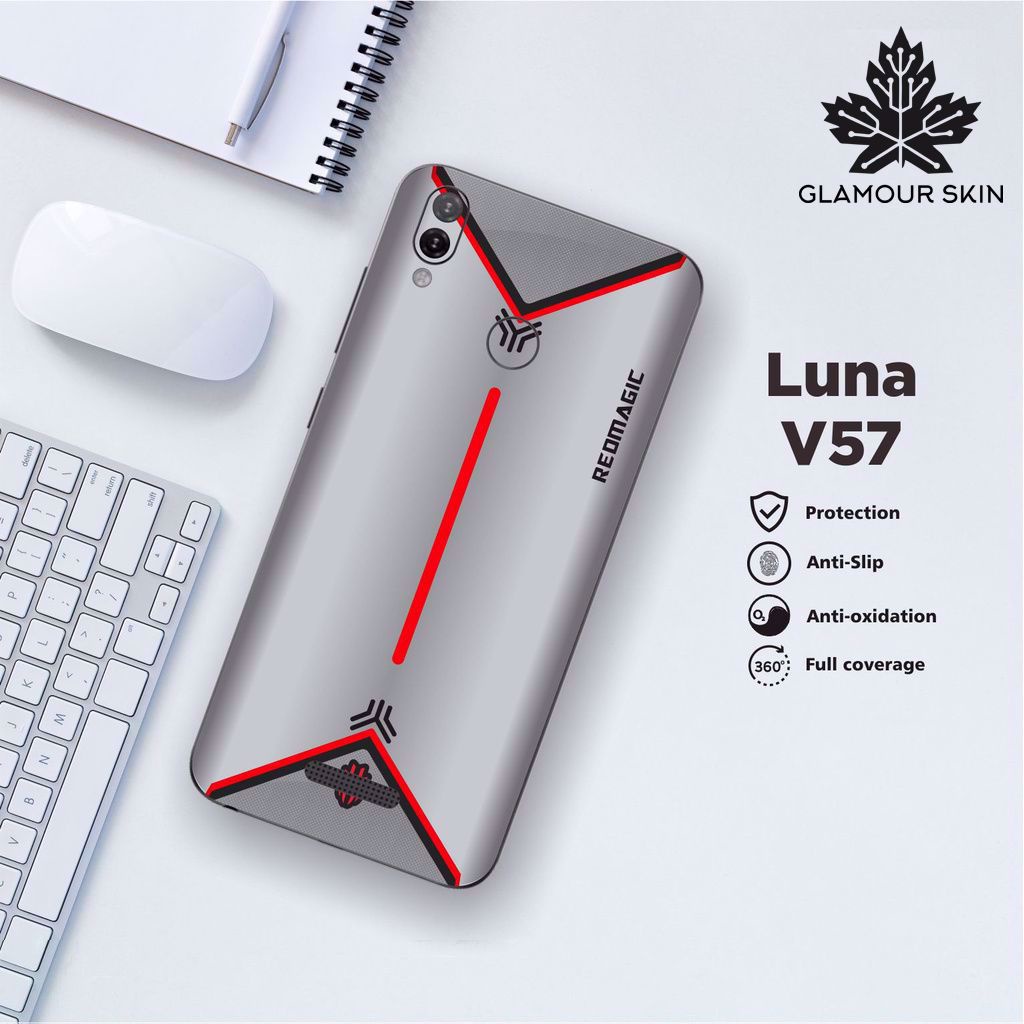 *(Dapat2PCS)* LUNA V57 Garskin Case/Stiker Protector Motif GAMING