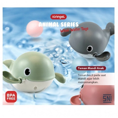 MAI605 MAINAN IQANGEL WHALE WATER TOYS MAINAN MANDI ANAK IQC02