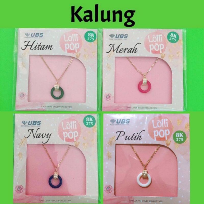 Kalung, gelang serut, anting, giwang Lollipop 8K