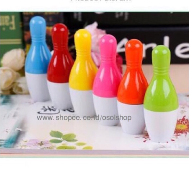 1 LUSIN Pulpen Bowling / bolpen kapsul lucu unik murah souvenir