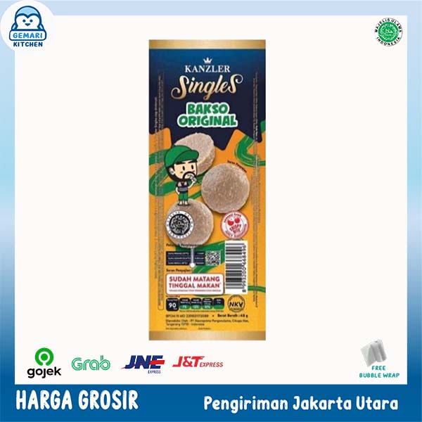 KANZLER SINGLE BAKSO ORIGINAL, KEJU DAN HOT 48 GRAM