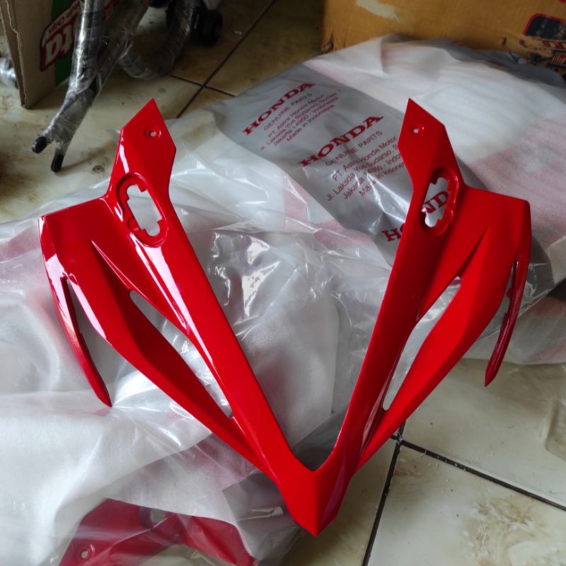 Tameng CBR150R Cowl Fr upper NEW CBR150R Led K45G Merah Original Honda