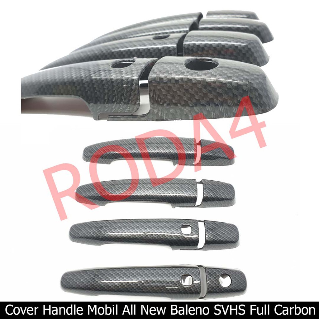 Cover Handle Pegangan Pintu CARBON All New Baleno SVHS Smart Key