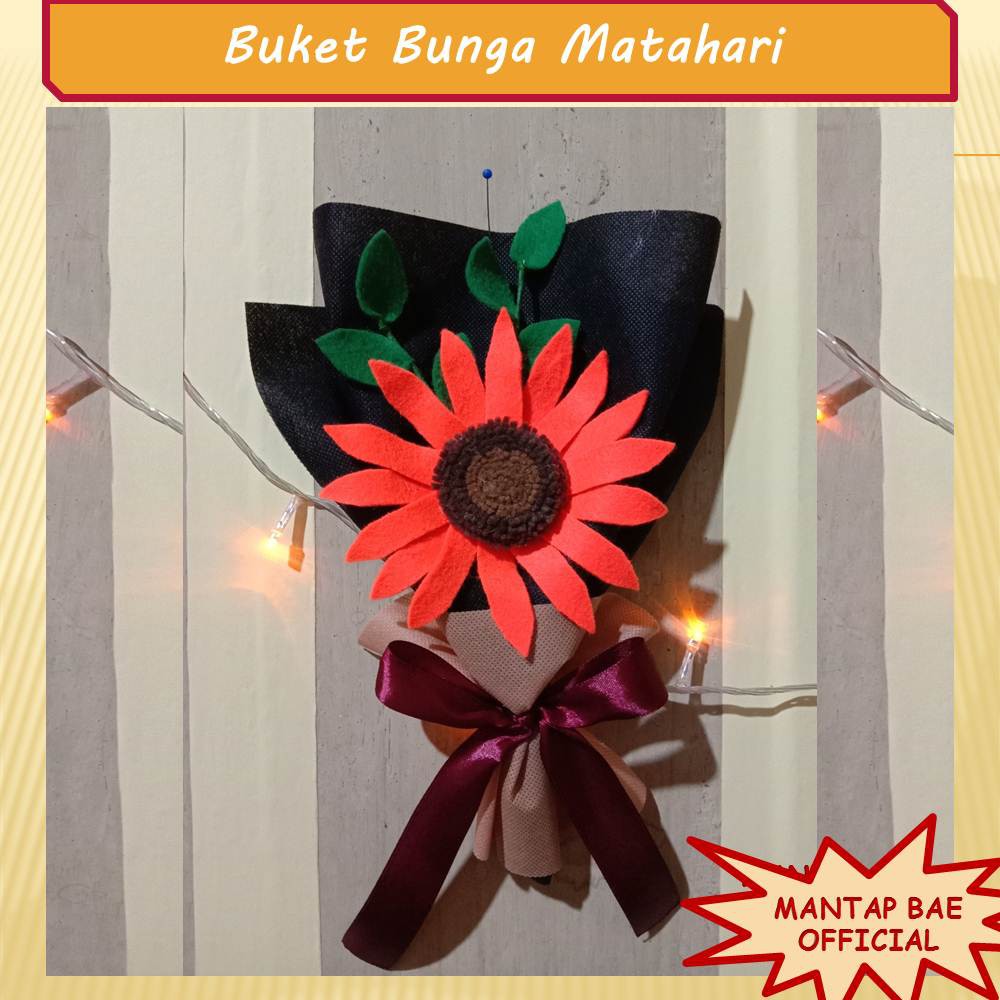 Buket Bunga matahari dari flanel buket matahari