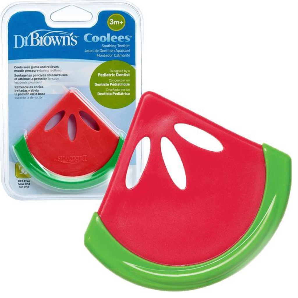 DR Brown Teether watermelon/Gigitan baby semangka 3+ silicone