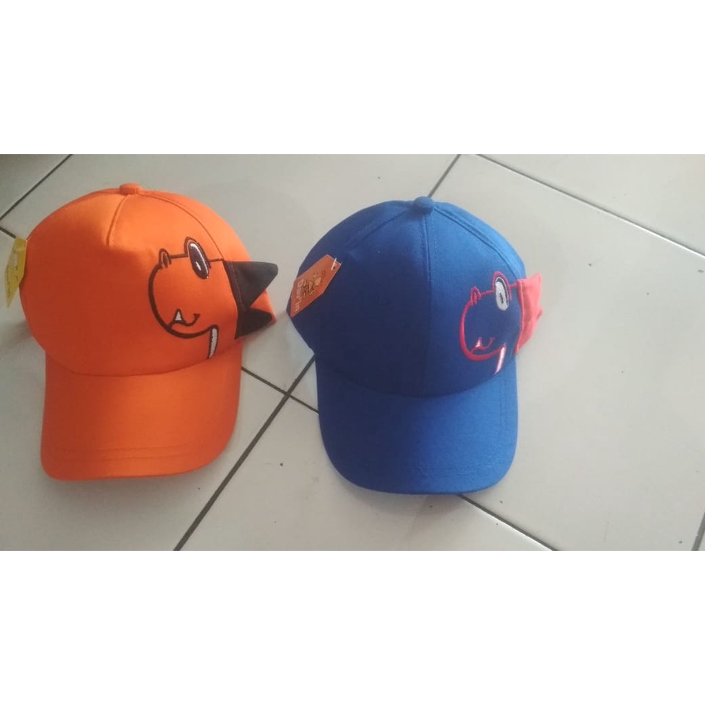 topi anak karakter dino shark bucket dan lain2