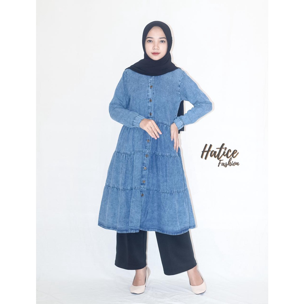 JEANS  levis DRESS MAXI DAN MIDI BY HALIS FASHION DENIM SOLID lepis