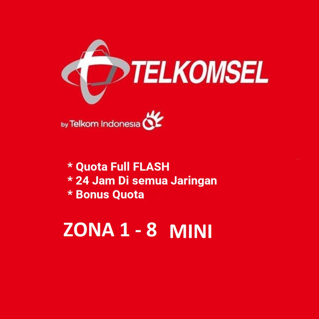 {PROMO} TELKOMSEL DATA ZONA 1 - 8 (MINI)