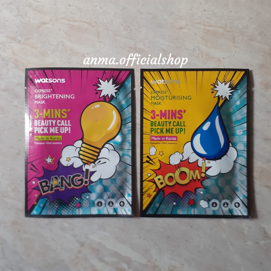 Watsons Express Brightening Facial Mask Moisturising Masker