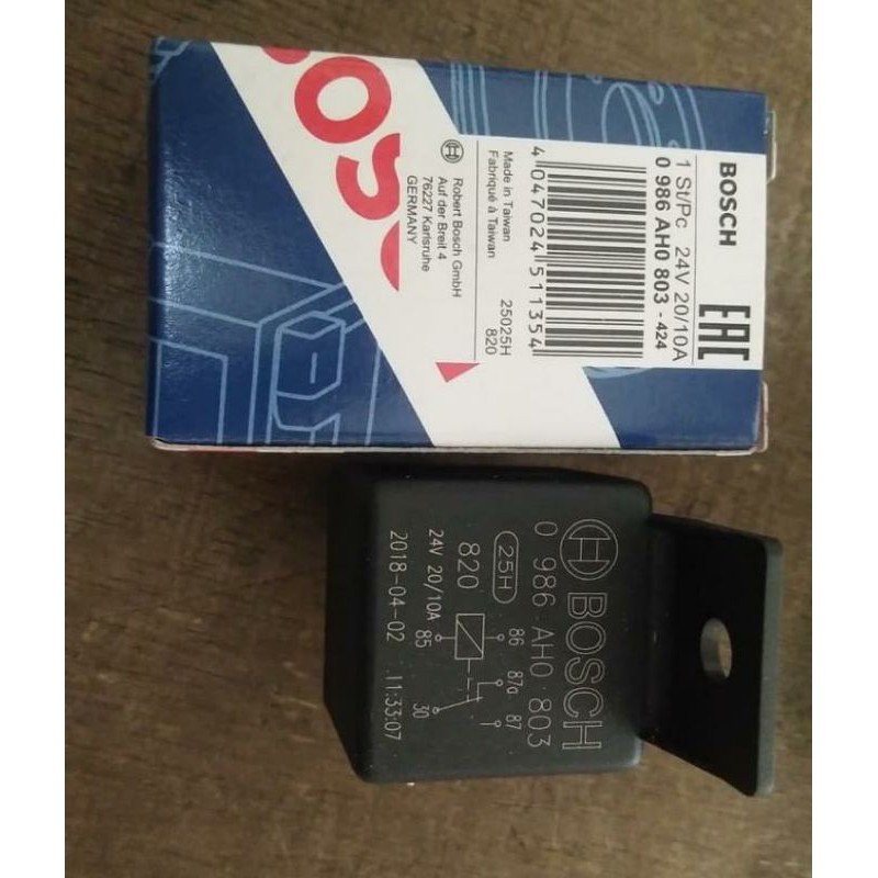 Relay Bosch 24volt - 5 pin (87A)
