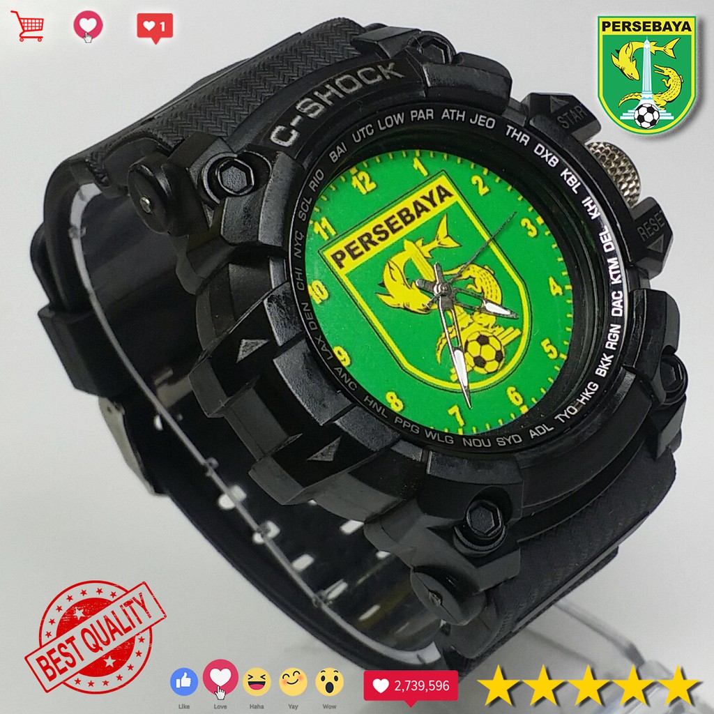 (SPESIAL BONEK REK) JAM PERSEBAYA OUTDOOR ANTI AIR