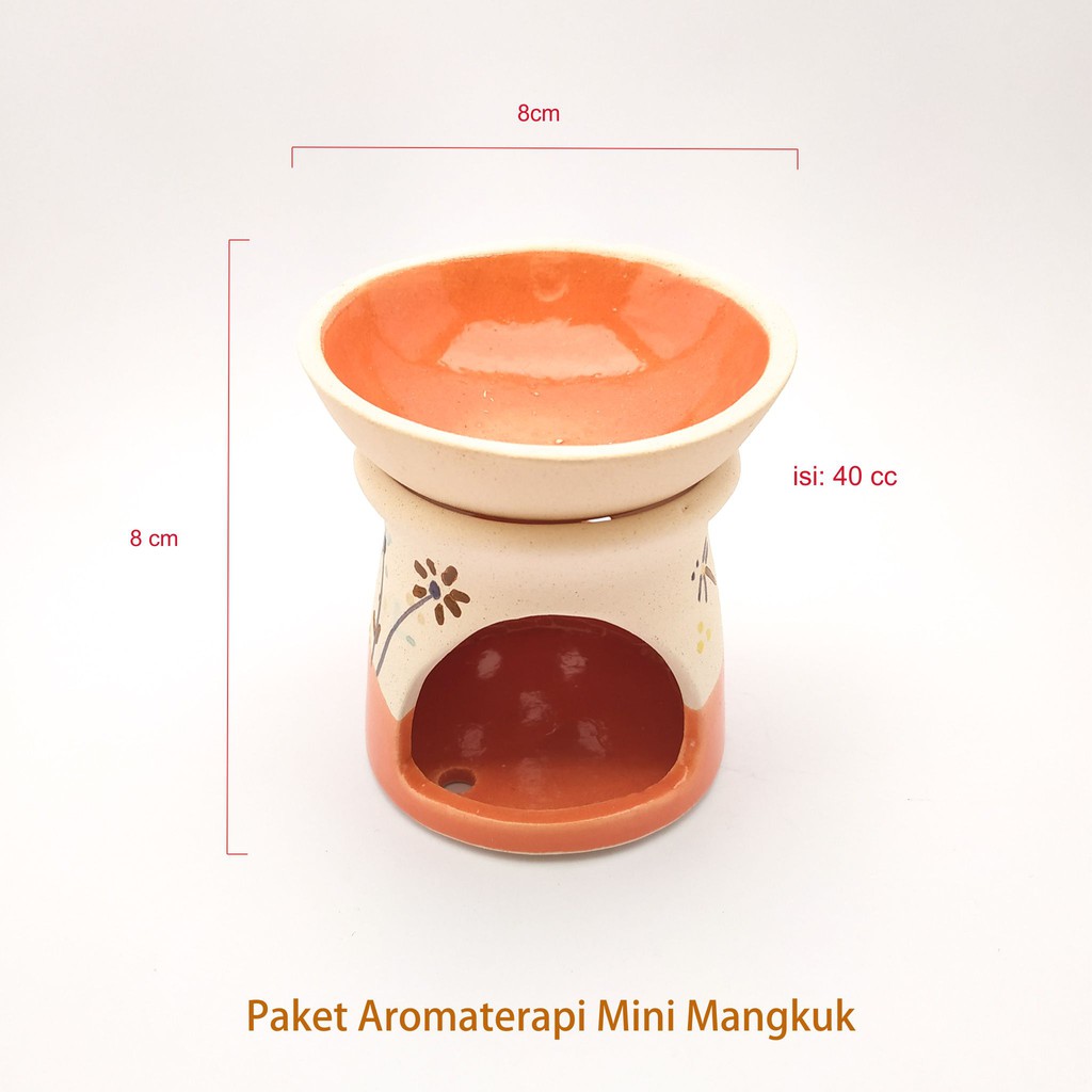 Paket Tungku Aromaterapi Mini Mangkuk | Aroma Terapi Bakar