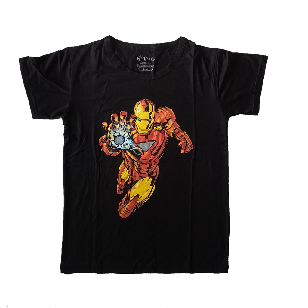 Baju Kaos Anak Iron Man Fly Tshirt Superhero Avengers Import Rhymes