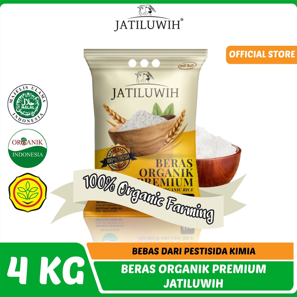 

Jatiluwih Beras Premium Organik 4kg - Beras Organik Premium Jatiluwih 4kg