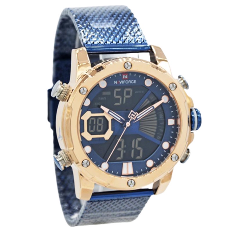 JAM TANGAN NAVIFORCE 9172 M2 ST LA MEN - STAINLESS STEEL - BLUE NAVIFORCE ORIGINAL 9172 JAM NAVIFORC