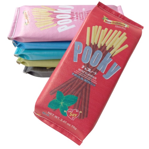 Kotak Pensil Motif Pooky Tempat Pensil-MERAH