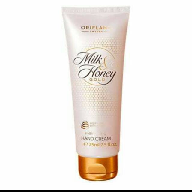 milk and honey gold moisturising hand cream oriflame