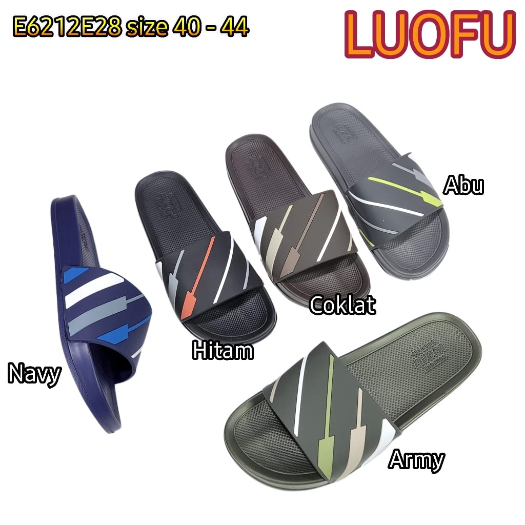 jelly sandal selop pria luofu sendal cowok karet import E6212E28