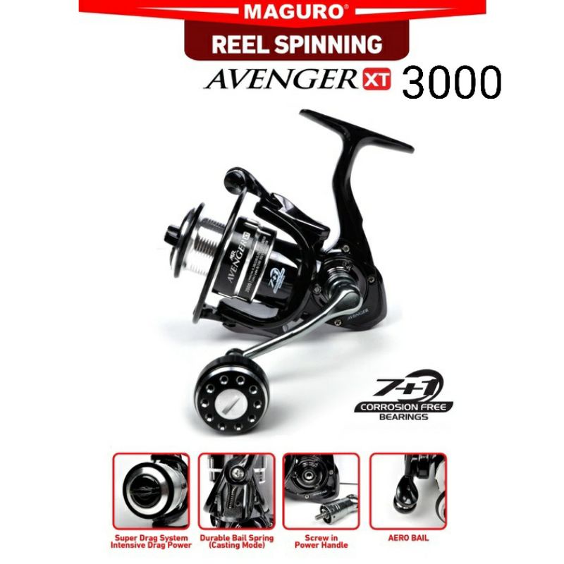 REEL MAGURO AVENGER XT 1000/2000/3000/4000/8000 POWER HENDEL...ORIGINAL