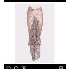 Myvb Atelier Skirt Rose Gold New