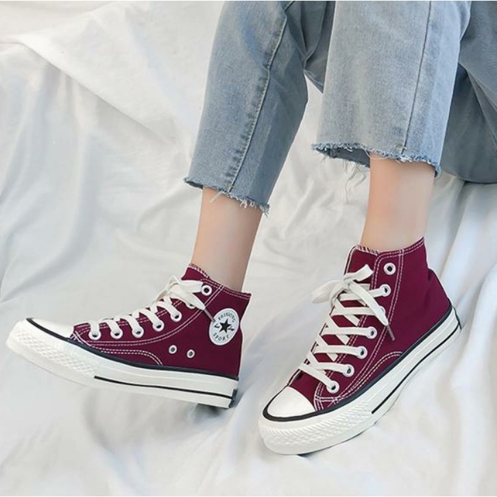 RYX - High Top Sepatu Sneakers Canvas Wanita Fashion Casual - Ori Import