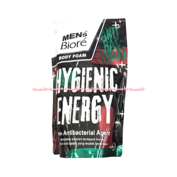 Men's Biore Hygienic Energy Cool 450ml Energi Energic Sabun Mandi Cair Pria Laki Laki Cowok Men Mens Biore Kemasan Refill Pouch Bioree