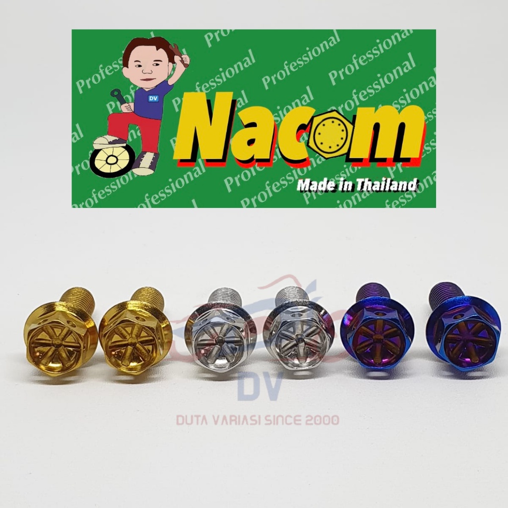 NACOM DV Baut Breket ke Caliper Depan Vixion