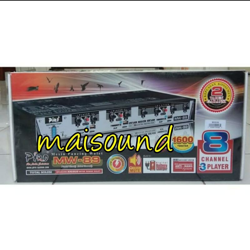 AMPLI WALET PIRO MW 89 AMPLIFIER PIRO MW89 ORIGINAL PLAYER ANTI PETIR
