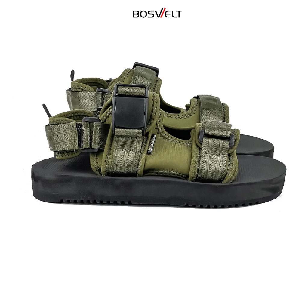 Bosvelt Original - Sandal Traveling Pria / Sendal Gunung / Flip Flop - Voka V2 Army