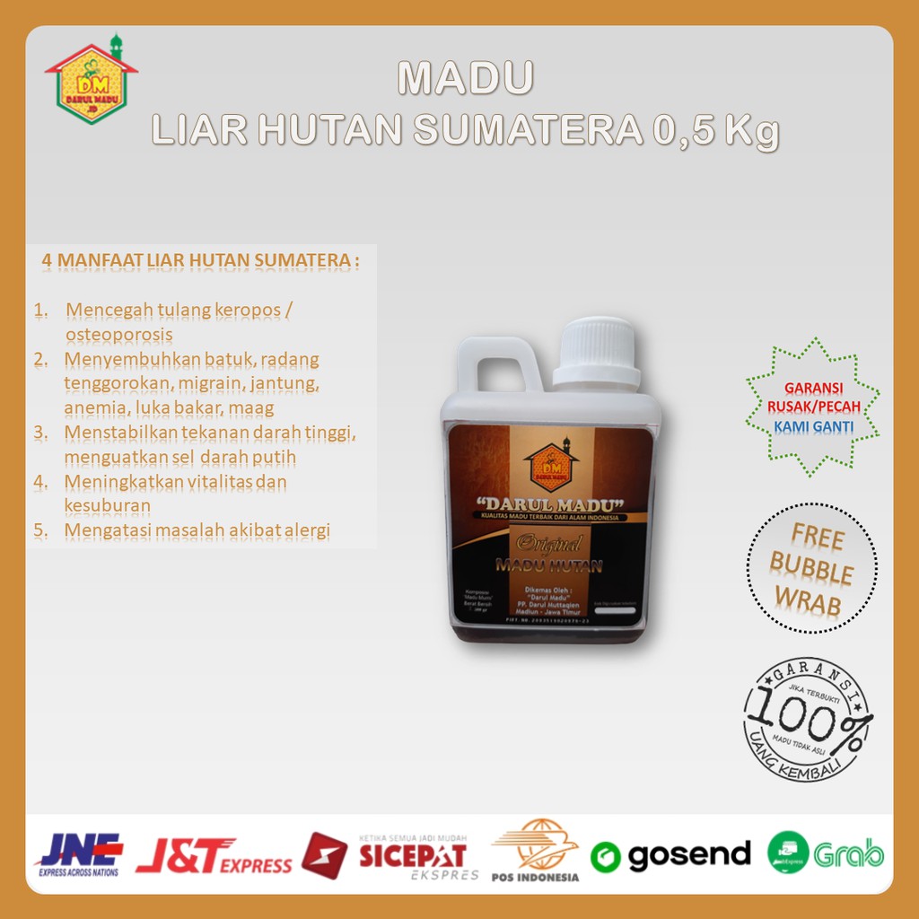 

Darul Madu - Madu Hutan Sumatera - Madu Hutan 0,5 Kg