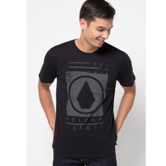Kaos Volcom Original - Msf Stone Stamp Blk