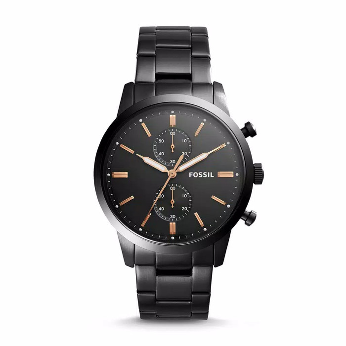 Fossil FS5379 Man Black Dial Black Stainless Steel