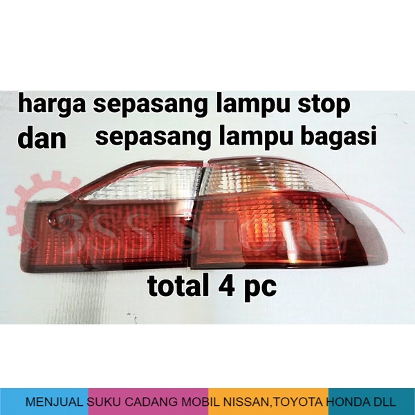 LAMPU REM BELAKANG STOPLAMP  HONDA ACCORD VTI S84 S86 1998 1999 2000 MADE IN CHINA