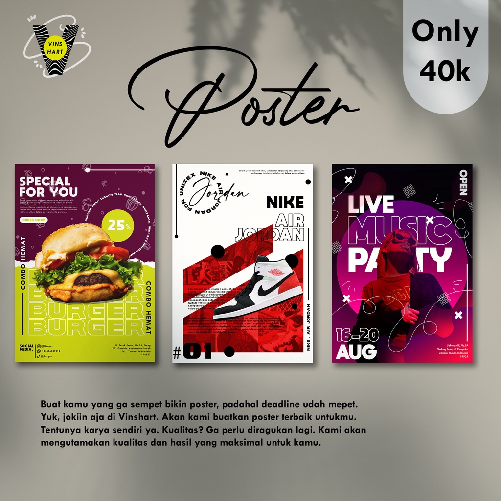 Jasa Desain Poster - Poster Design - Joki Poster