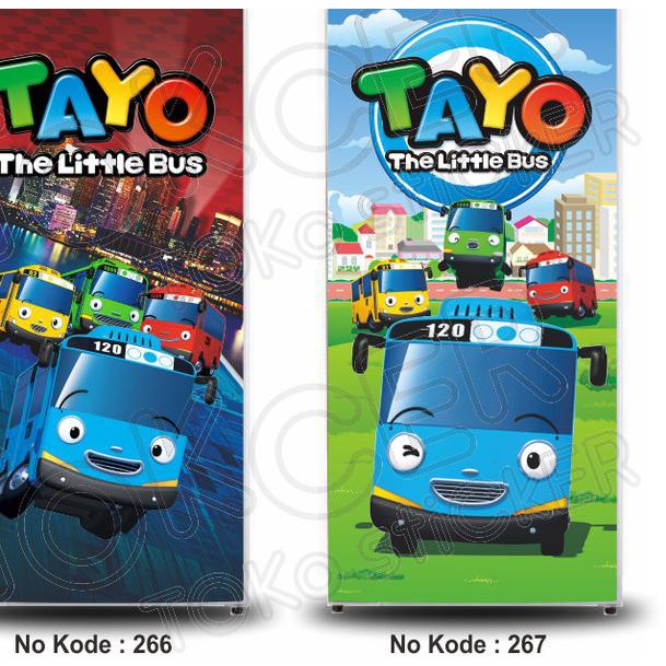 ֍ Stiker Kulkas 1 Pintu dan 2 Pintu TAYO - 1 Pintu 267 ☑