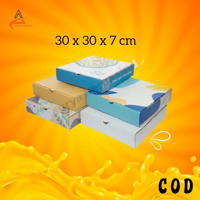 

Box 30x30x7 cm kardus kerdus kemasan hampers nasi pizza giftbox karton polos boxaksesoris packaging make up mukena baju hijab hadiah kado oleh oleh tebal ready murah terbaru