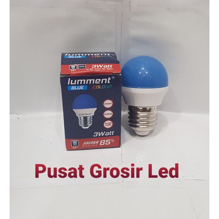 Lampu Led Warna 3 watt Lumment - Lampu Led Ping pong 3 watt warna