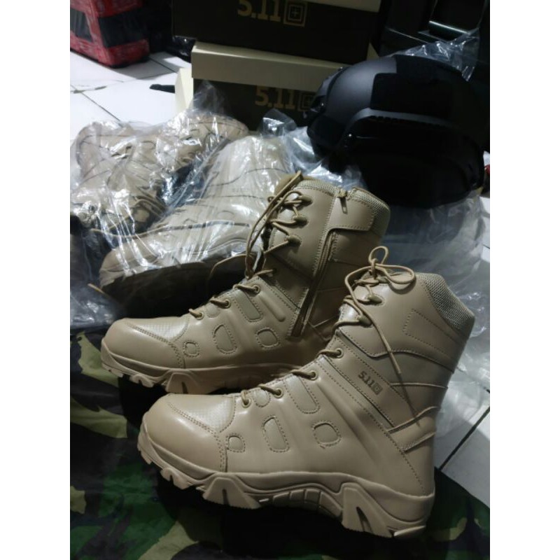 Sepatu PDL/PNS Kemhan RI Gurun Tactical 511 9 Inch Terbaru