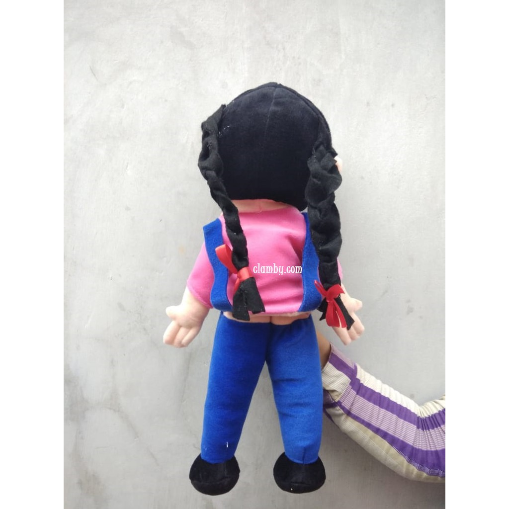 Boneka tangan karakter gadis pemeras susu boneka edukasi