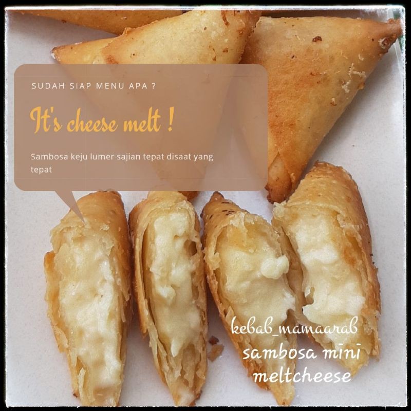 

Sambosa Mini Melt Cheese FROZEN 1 PACK ISI 10