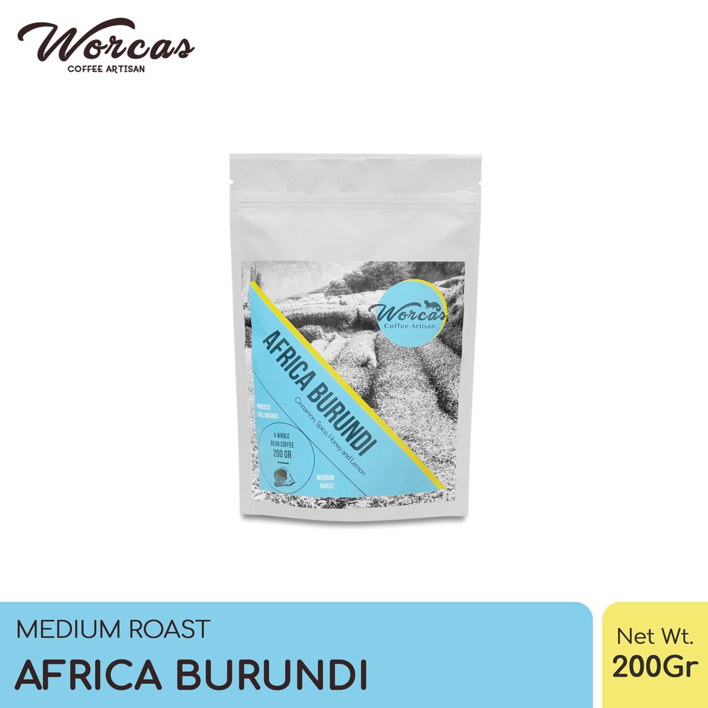 

WORCAS Kopi Arabika Africa Burundi 200 Gram - Medium Roast